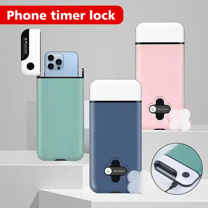 Mobile Phone Lock Box with Timer for Enhanced Self-Discipline - Timed Locking Case for Smartphones, Ideal for Students
